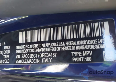 2016 Jeep Renegade Trailhawk z USA, uszkodzony, nr VIN ZACCJBCT7GPE34187